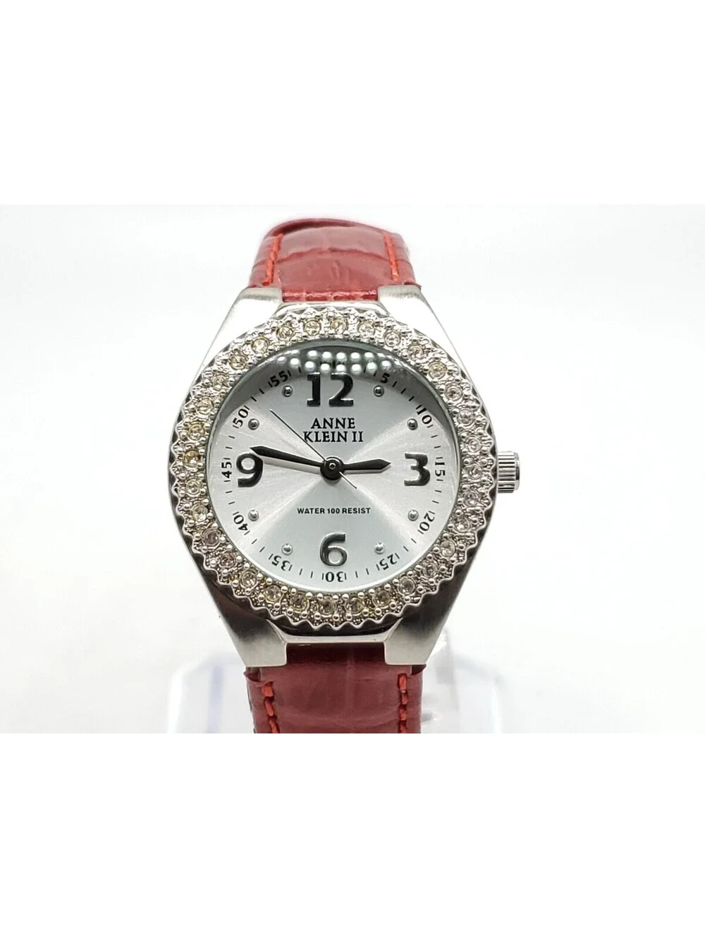 Anne Klein II Watch Womens New Battery Silver Tone 25mm